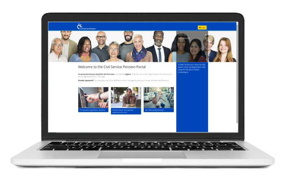 Pension Portal Landing