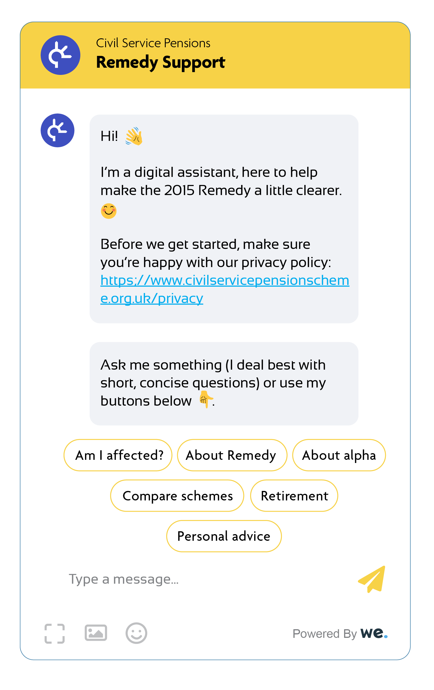 Remedy Digital Assistant Chat Bot