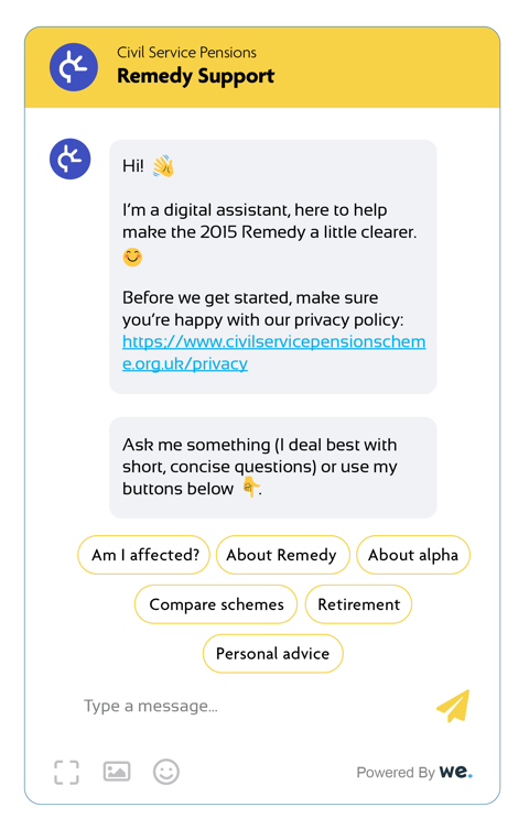 Remedy Digital Assistant Chat Bot